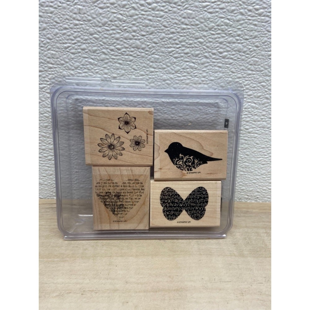 Stampin Up Punch Potpourri Set Of 4 Rubber Stamps